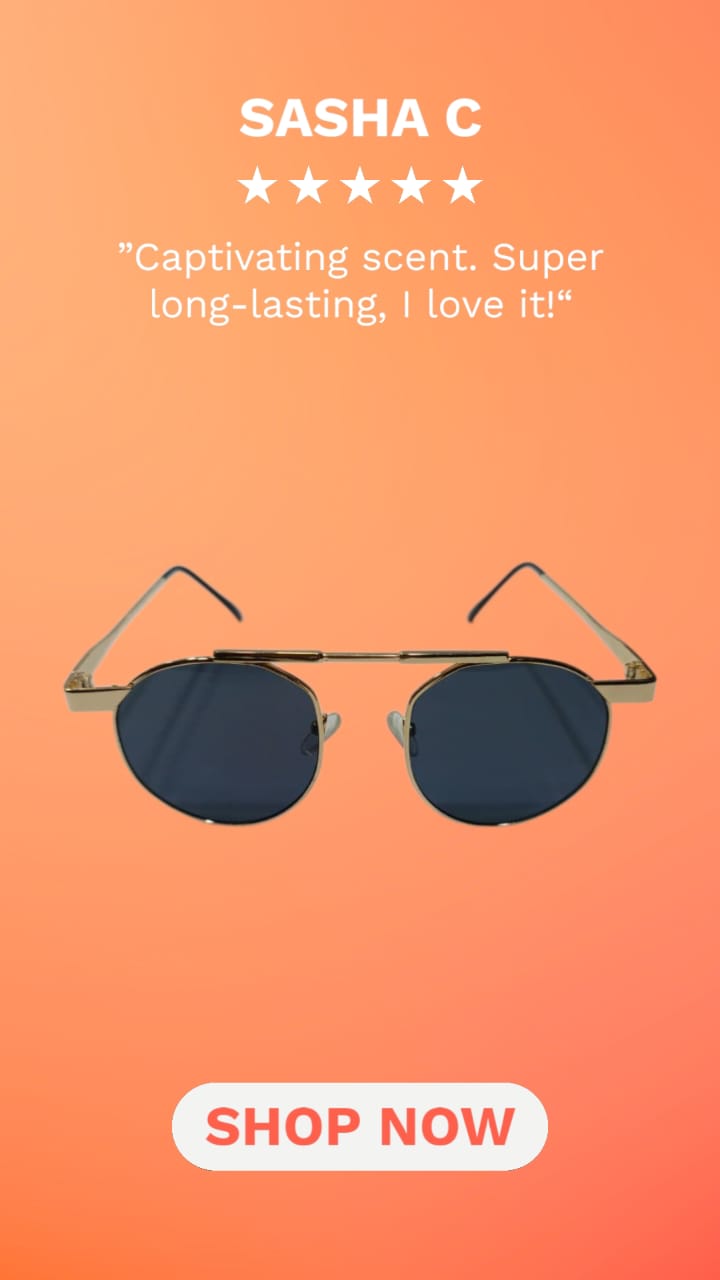 Luxury Round shaped Eyewear Sunglasses with Golden Frame